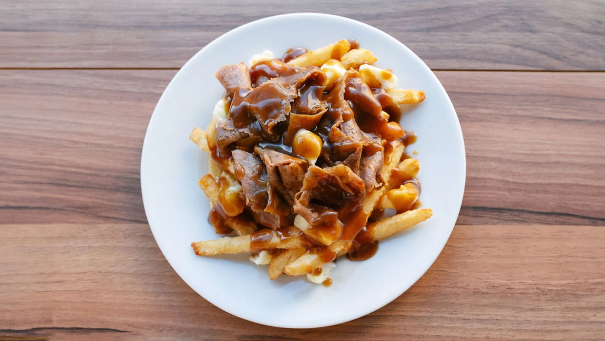 Regular Beef Donair Poutine at Pizza Talks & Donair in Edmonton